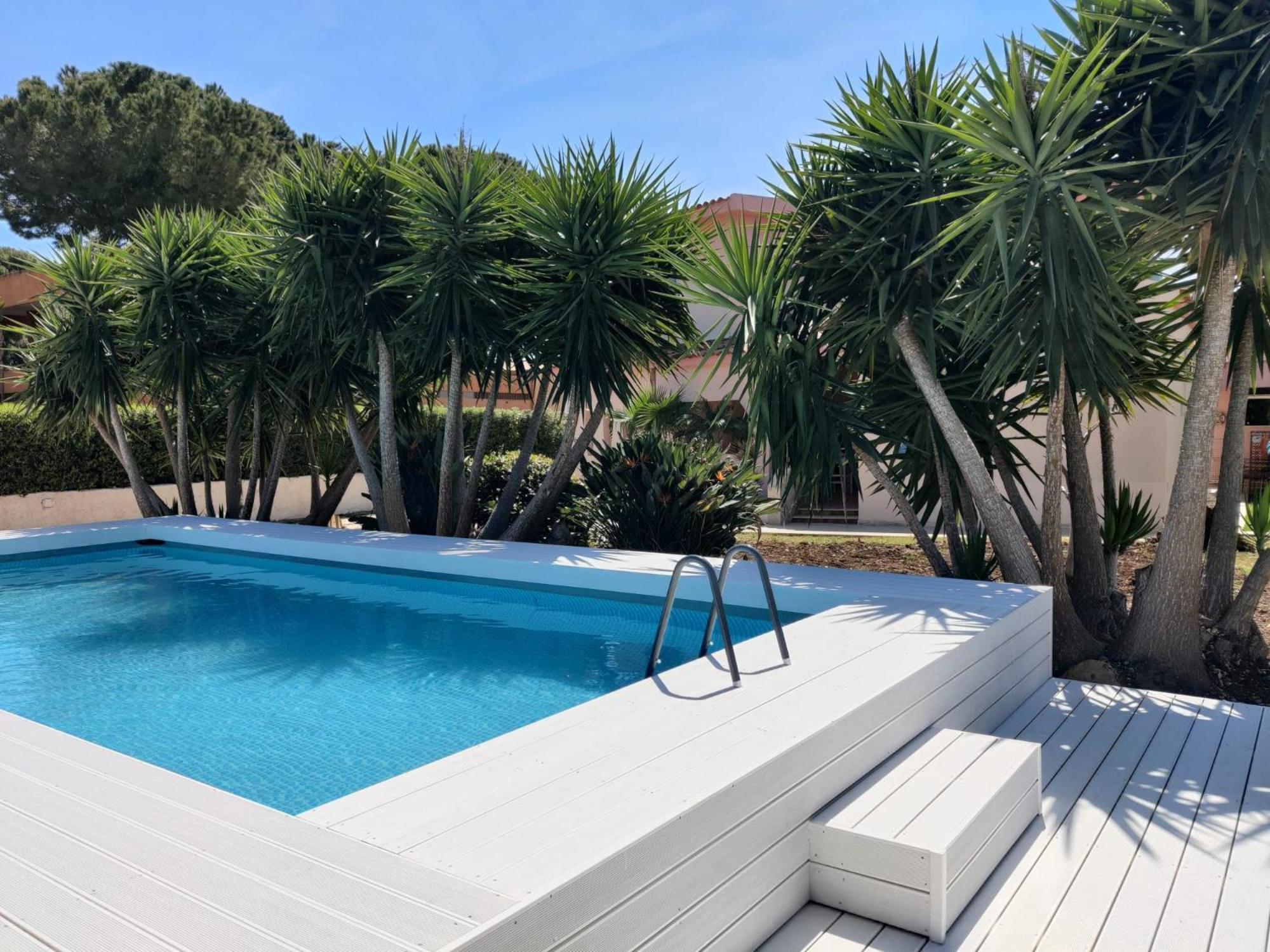 Pool Seaside Relais - Ville Ninfea, Marea, Rosa E Cassiopea フォンターネ・ビアンケ エクステリア 写真