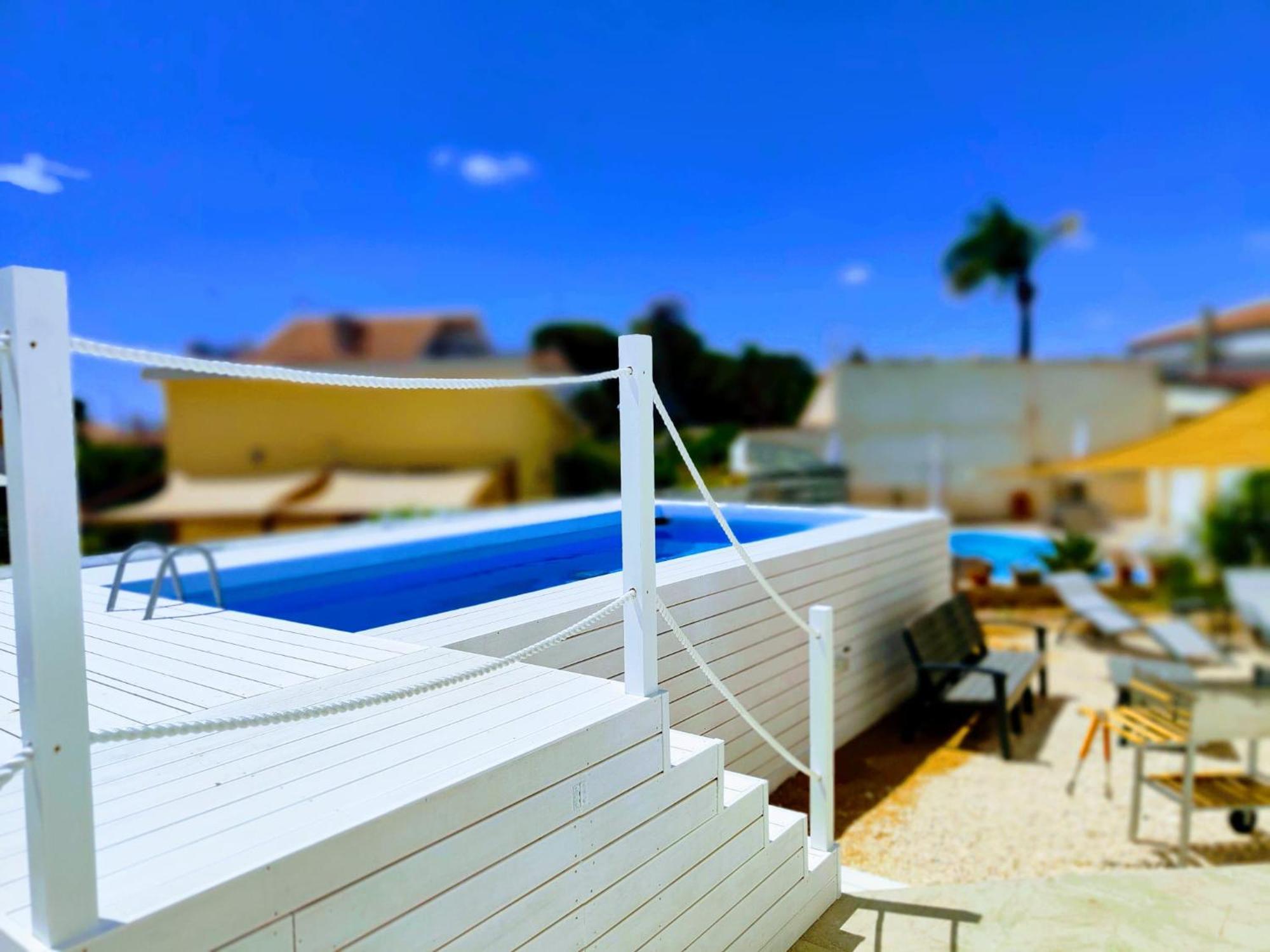 Pool Seaside Relais - Ville Ninfea, Marea, Rosa E Cassiopea フォンターネ・ビアンケ エクステリア 写真