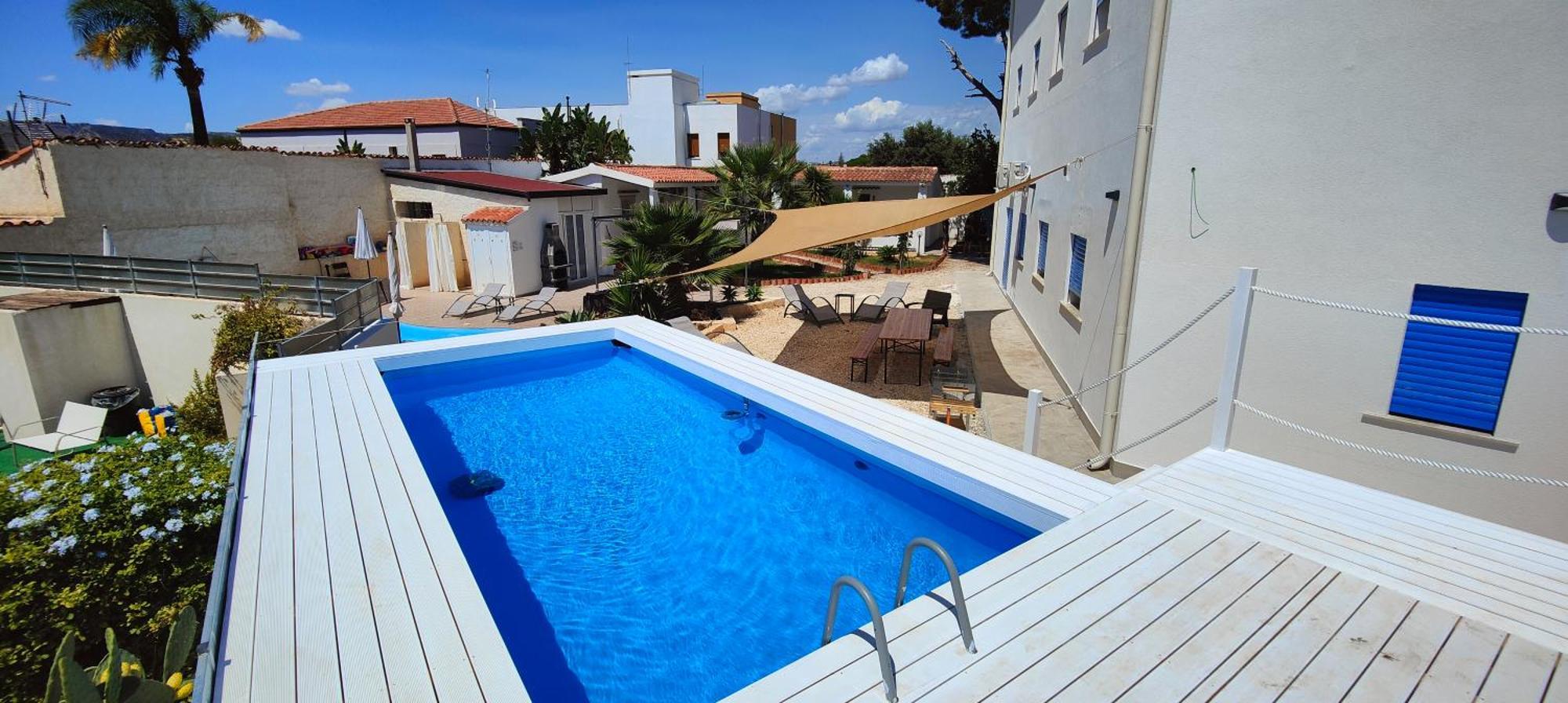 Pool Seaside Relais - Ville Ninfea, Marea, Rosa E Cassiopea フォンターネ・ビアンケ エクステリア 写真