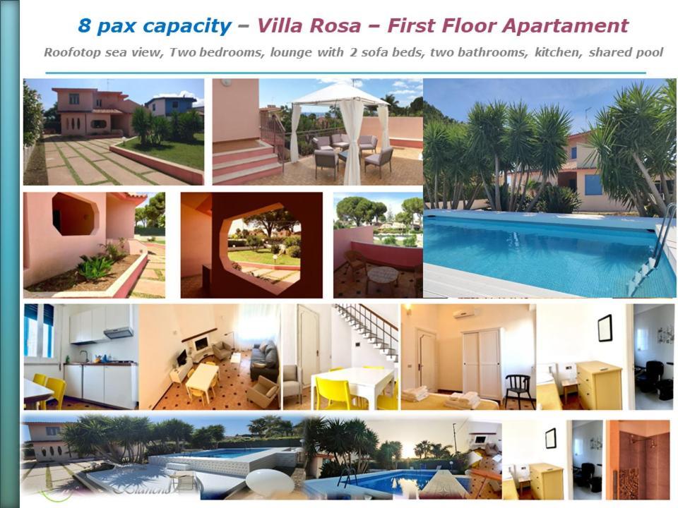 Pool Seaside Relais - Ville Ninfea, Marea, Rosa E Cassiopea フォンターネ・ビアンケ エクステリア 写真