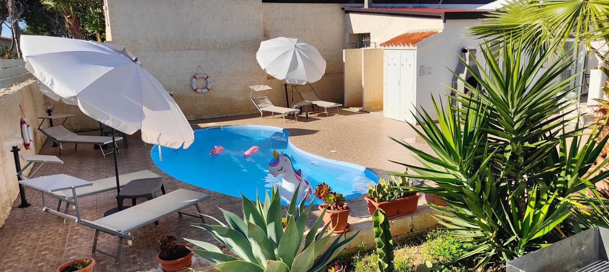 Pool Seaside Relais - Ville Ninfea, Marea, Rosa E Cassiopea フォンターネ・ビアンケ エクステリア 写真