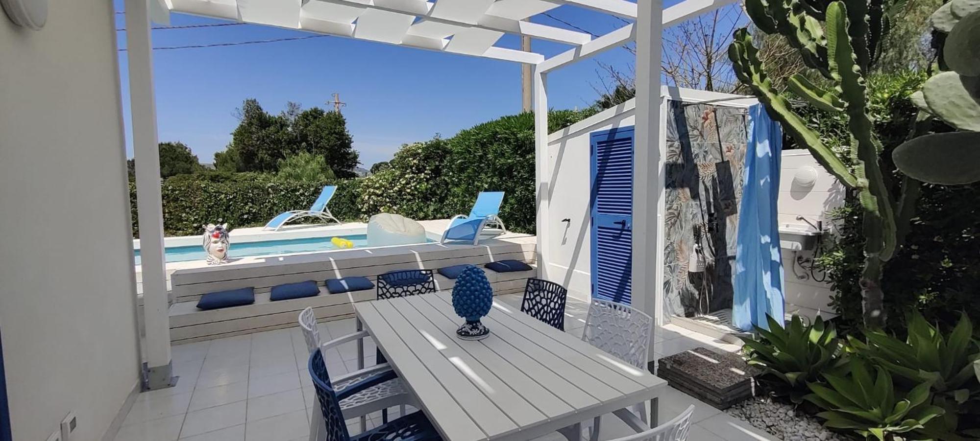 Pool Seaside Relais - Ville Ninfea, Marea, Rosa E Cassiopea フォンターネ・ビアンケ エクステリア 写真